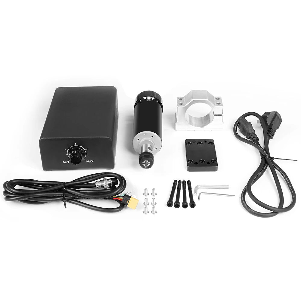 [EU Direct]TWO TREES TTC450 Pro CNC Engraving Machine Kit 500W Air cooled Spindle Motor ER11 Chuck 52mm Clamps  Power Supply Speed Governor+M1 Vacuum Cleaner