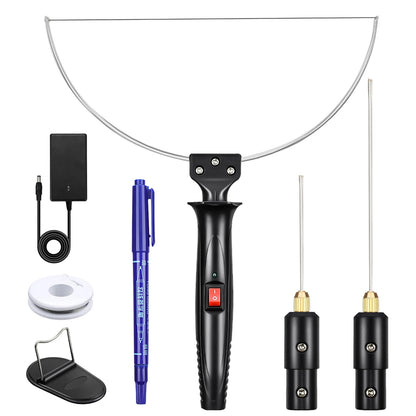 Electric Foam Cutter GOCHANGE Electric Cutting Machine Pen Tools Kit US Plug 100-240V /18W Styrofoam Cutting Pen with Electronic Voltage Transformer Adaptor For Foam Cutting, Holes Digging, Details Handling