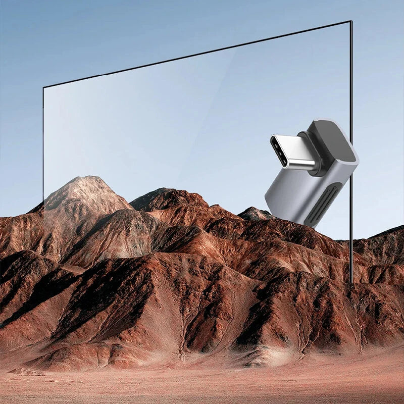 Hagibis 240W USB-C to USB-C Adapter 40Gbps 8K 60Hz 90 Converter USB4 Adapter for Thunderbolt 4/3 MacBook iPhone 16 Pro Tablet