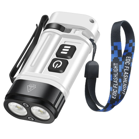 SEEKNITE U10 410LM Aluminum Alloy EDC Keychain Flashlight Built-in 14500 Battery High Power LED Torch USB Rechargeable Portable Magnetic Clip Light