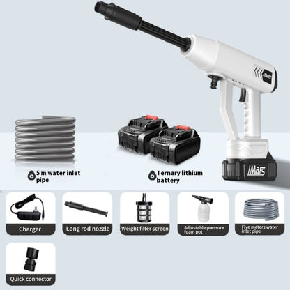 iMars ST-10 1300000Pa Cordless Battery High Pressure Cleaner with 13000mAh Battery,5-in-1 Multifunctional 5M Hose for Cars,Terrace,Window,Garden