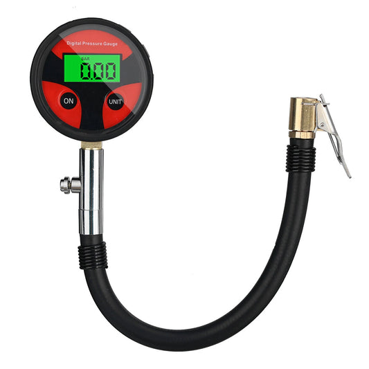 Quick Clip 200PSI Multi-function Air Tire Inflator Digital Pressure Gauge For Car Truck