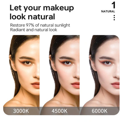 USB Charging 40cm LED Night Light 3 Color Adjustable 80LED 9 Levels Brightness Adjustment for Live Streaming Vlogging Makeup Photography