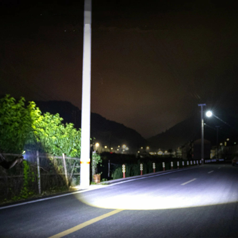 XPG COB LED Flashlight 2000mAh 7Gear Double Light Source Flashlight Mini Torch Magnet Emergency Power Bank Portable Outdoor Camping Light