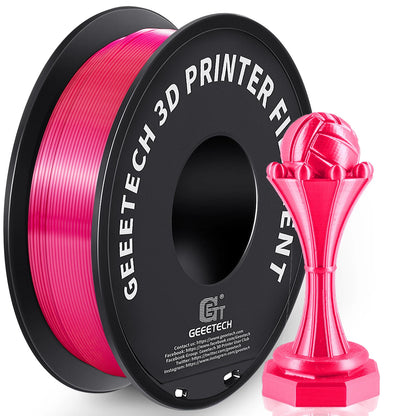 [EU/UK Direct]Geeetech PLA Silk Multi Colors 3D Printer Filament 1.75mm 1kg/roll Shiny Finish High Compatibility Anti-Warping Vacuum Sealed