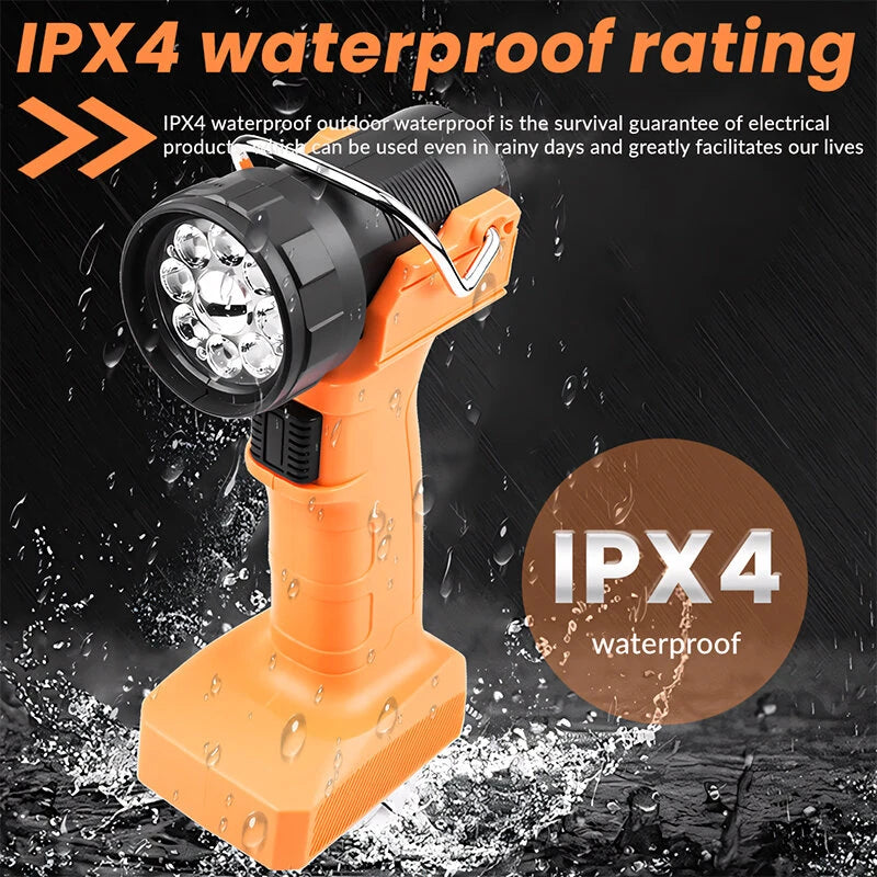 AH22 Rechargeable LED Work Light with Strong Magnetic Multi-light Source Design 90 Angle Adjustment Waterproof Portable Flashlight for Outdoor Camping Emergency