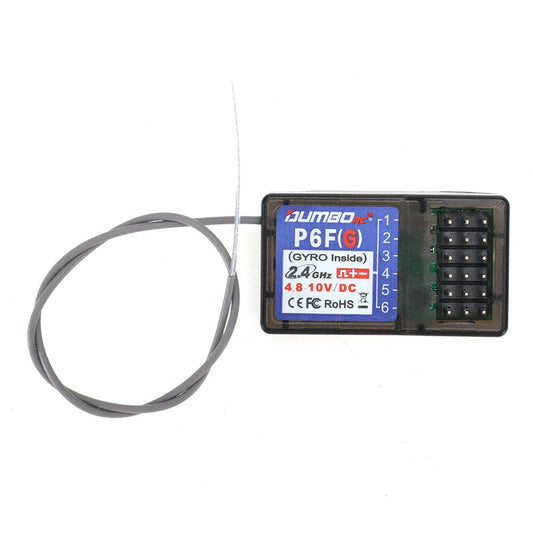 DUMBORC X6F/P6F 2.4GHz 6CH RC Receiver without Gyro Function Compatible X4 X5 X6 RC Radio Transmitter Remote Controller