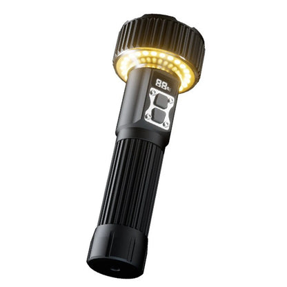 Ultra Bright Aluminum Alloy Flashlight With COB Atmosphere Light Long Endurance Fast USB Rechargeable Portable Light for Outdoor Camping