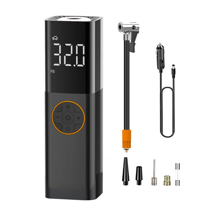 Cordless Car Portable Air Pump Intelligent Air Inflator Multifunctional High Speed High Pressure Inflator Smart Digital Car Tire Air Pump