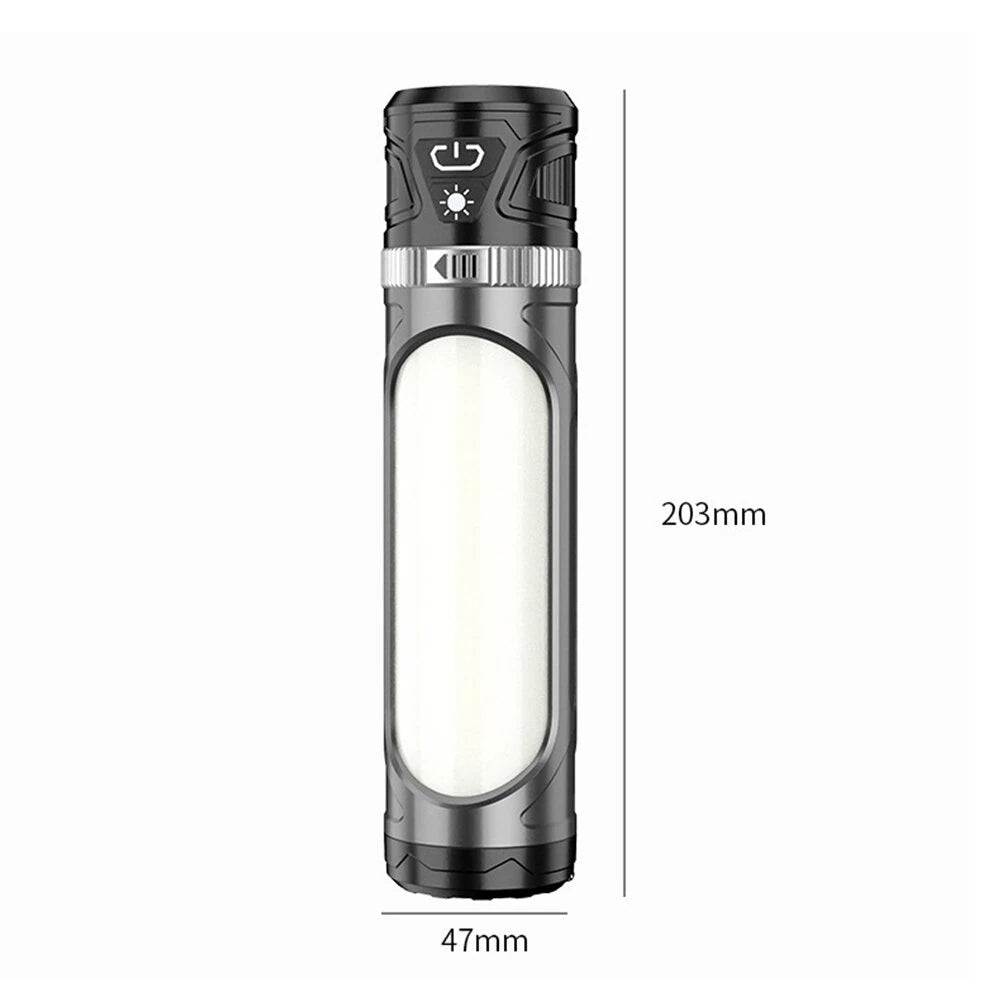 1000LM LED+COB Ultra-Bright Camping Light USB Rechargeable Waterproof Portable Tent Ambient Light with  Emergency Outdoor Magnetic Work Lamp