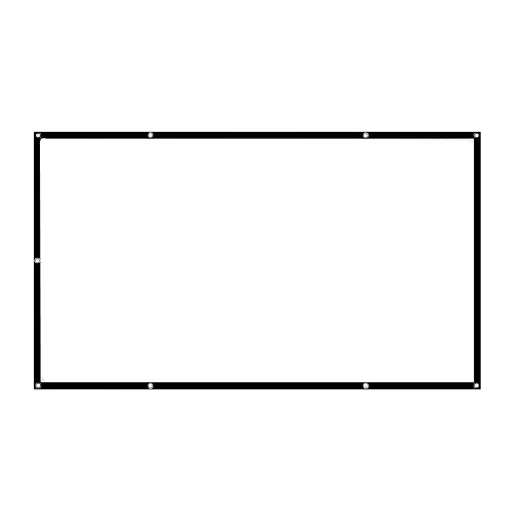 MIXITO 16:9 Projector 120Inch Soft Screens Proyector 150 Inches Smart Home Outdoor Office Portable Simple Curtain Projection