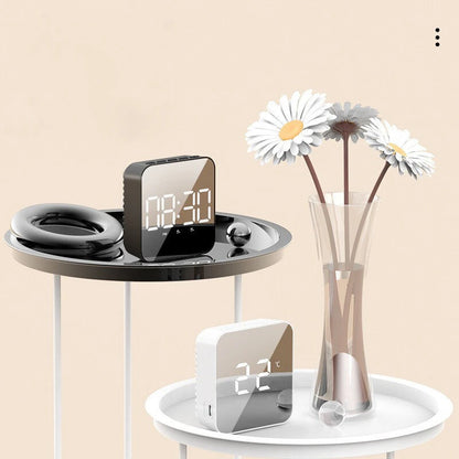 LED Clock Student Alarm Clock Plug-In Dual-Purpose Large Screen Display Digital Clock Voice-Controlled Temperature Clock