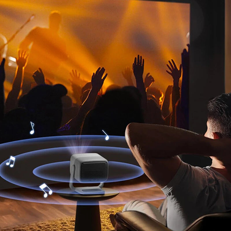 JMGO N1 1080P FHD Android TV Projector 750 ISO Lumens 150 Inch Screen Triple Laser Home Theater Support WiFi 6 & BT5.0 Gimbal Automatic Image Correction Built-in 2x5W Dynaudio Speakers 3D Projector Home Cinema