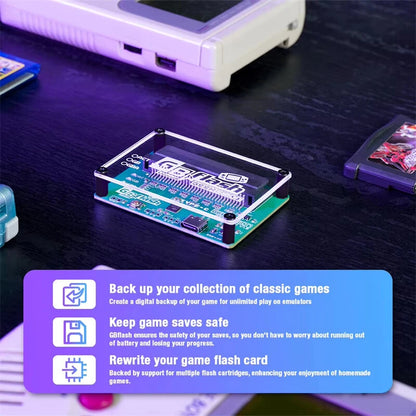 Original GBFlash Game Boy GBflash GBA/GBC Burner Great Design USB Adapter No Screen GBflash Cart And Type C Data Cable
