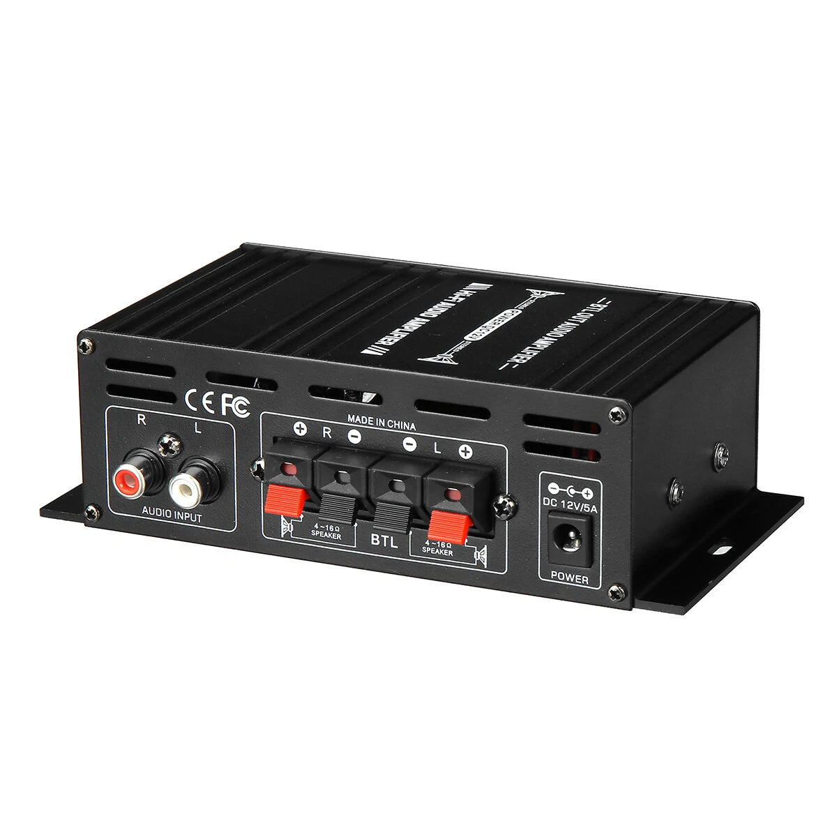 AUTSOME 12V  40Wx2 Power Amplifier 2.0 Channel  90DB Car Small Power Amplifier