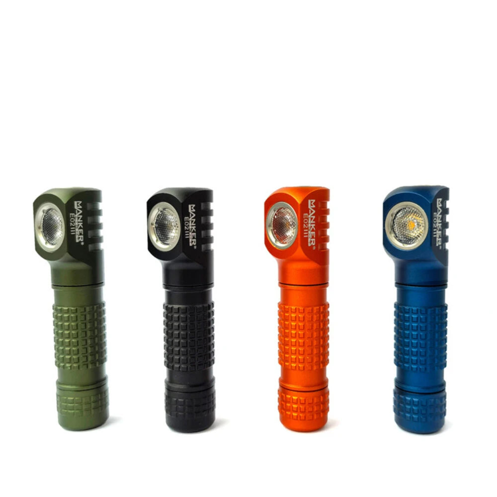 Manker E02 III 560 Lumen EDC Pocket Flashlight LED Torch Light 10440/AAA Battery Power Flashlight Mood Light with Magnetic Tail