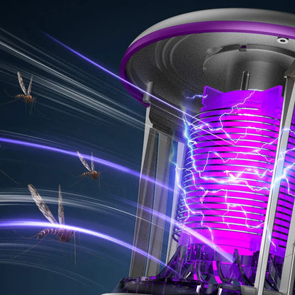 3000V Electric Shock 368UV Mosquito Traps Killer Lamp Electric Fly Trap Silent Electric Fly Catcher Gnat Traps USB Rechargeable Fly Zappers For Outdoor Home