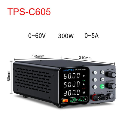WANPTEK DC Power Supply TPS-C1203 0-120V 0-3A 360W 300W 150W Adjustable Regulated Power Supply USB Fast Charge Overcurrent Protection Digital Display