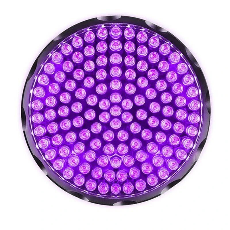 128 LED UV Purple Light Ultraviolet Inspection Torch Portable Lamp Waterproof Multifunctional 395nm Fluorescent Detector Lighting Flashlight