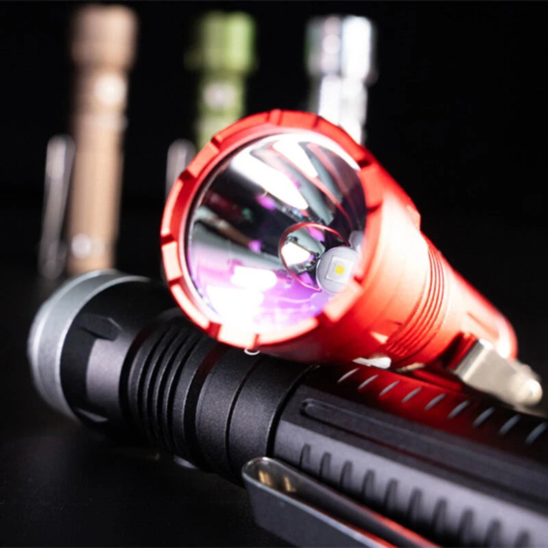 CYANSKY H1R EDC 14500 Flashlight with 700 Lumens 400M Output, Multifunctional Rechargeable Mini Torch Camping and Hiking Lantern Outdoor Light