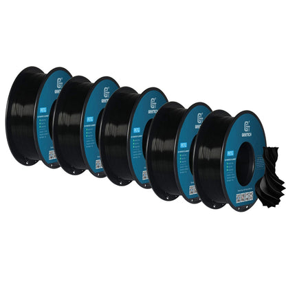 Geeetech PETG 3D Printer Filament 1.75mm 5kg High Accuracy Clog-Free Bubble-Free Vacuum Sealed Compatible with FDM Printers