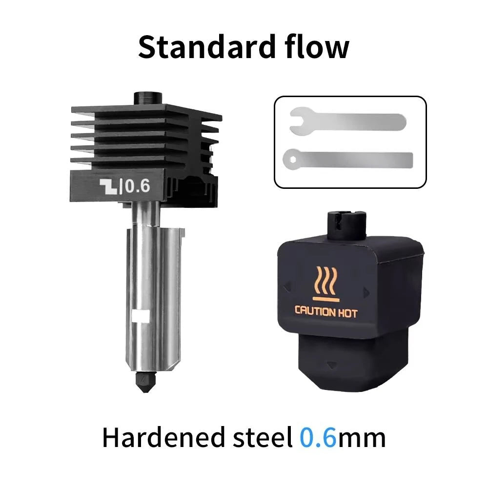 for H2D/A1/A1mini Hotend Bambu Lab H2D Hotend Kit 0.2/0.4/0.6/0.8mm Nozzle H2D High Flow Hotend Standard Flow Hot End