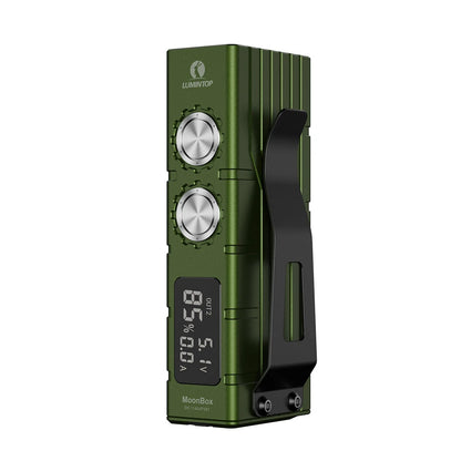 Lumintop Moonbox 10000 Lumens LED Screen 21700 Flashlight with Sideliht TYPE-C USB Rechargeable Flood Portable Clip Torch Transparent Version / Side Light Version