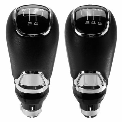 5 6 Speed Car Gear Shift Knob For Skoda/Octavia A7 MK3 2013-2017 PU Leather Manual Shifter Lever Handle Gear Stick