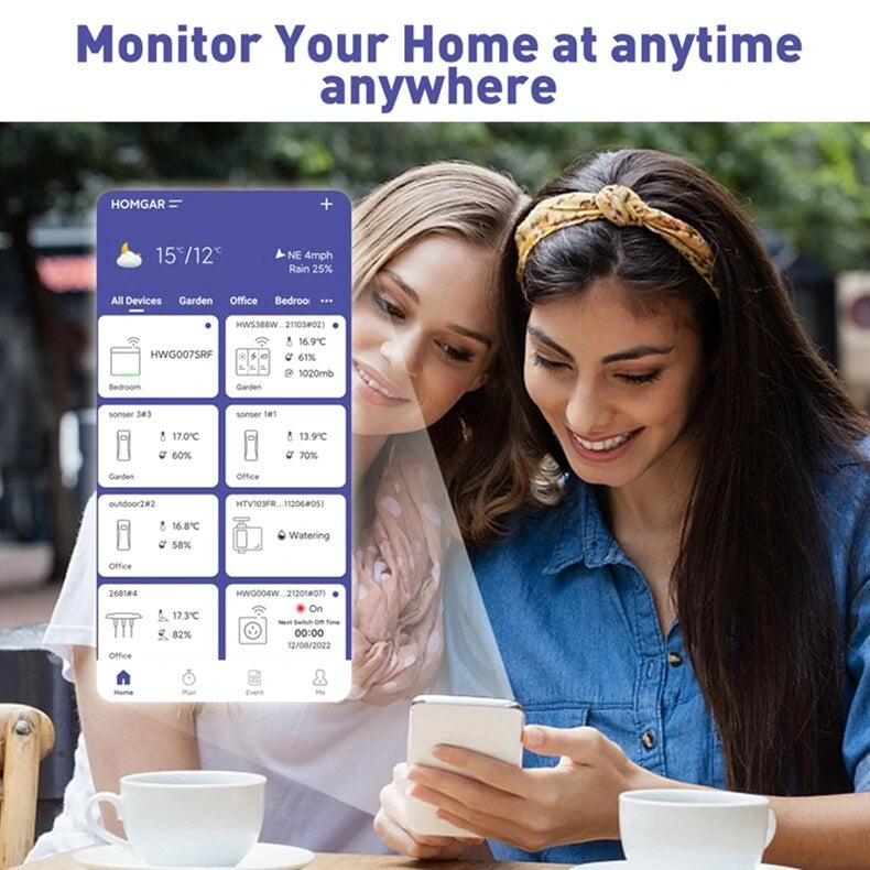 BALDR Wifi Weather Station Alarm Clock Wireless Indoor Outdoor Thermometer Forecast Station App Remote Control