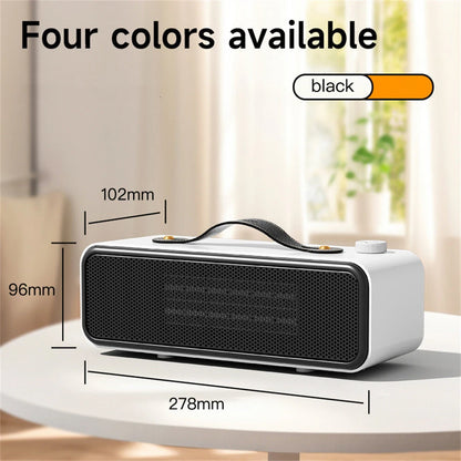 Tevorex 700W PTC Portable Desktop Heater with 2 Heat Modes Smart Temperature Control Fast Heating Heater for Home or Office