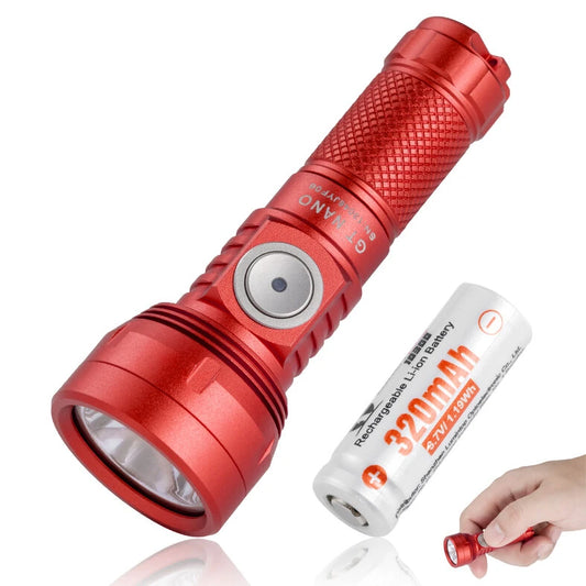 Lumintop GT NANO V3.1 405M 720LM EDC Thrower Flashlight With 10300 Battery Inner Waterproof Outdoor Long Range Mni LED Torch USB Type C Rechargeable LED Keychain Light