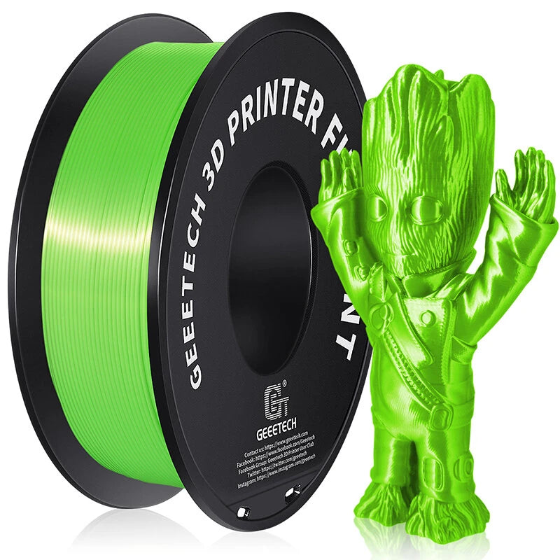 [EU/UK Direct]Geeetech PLA Silk Multi Colors 3D Printer Filament 1.75mm 1kg/roll Shiny Finish High Compatibility Anti-Warping Vacuum Sealed