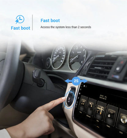 YUEHOO YH-D110-B 7 inch 2Din 360 Camera Android 12.0 Car Stereo Radio MP5 Player 2.5D IPS Screen 8 Core GPS DSP WIFI BT5.0