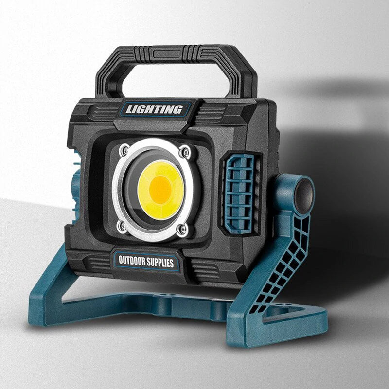 30W Professional Portable COB Spotlight Super Bright Work Light USB Rechargeable For Outdoor Camping Lawn Lamp