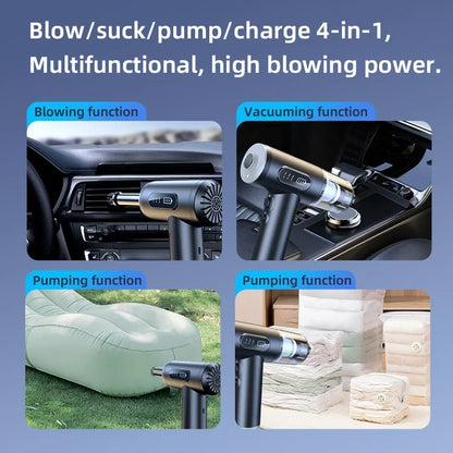 Handheld Portable Digital Dust Blower 50000rpm Blowing And Suction Integrated Air Pumping Vacuum Cordless Dust Blower with LED Light
