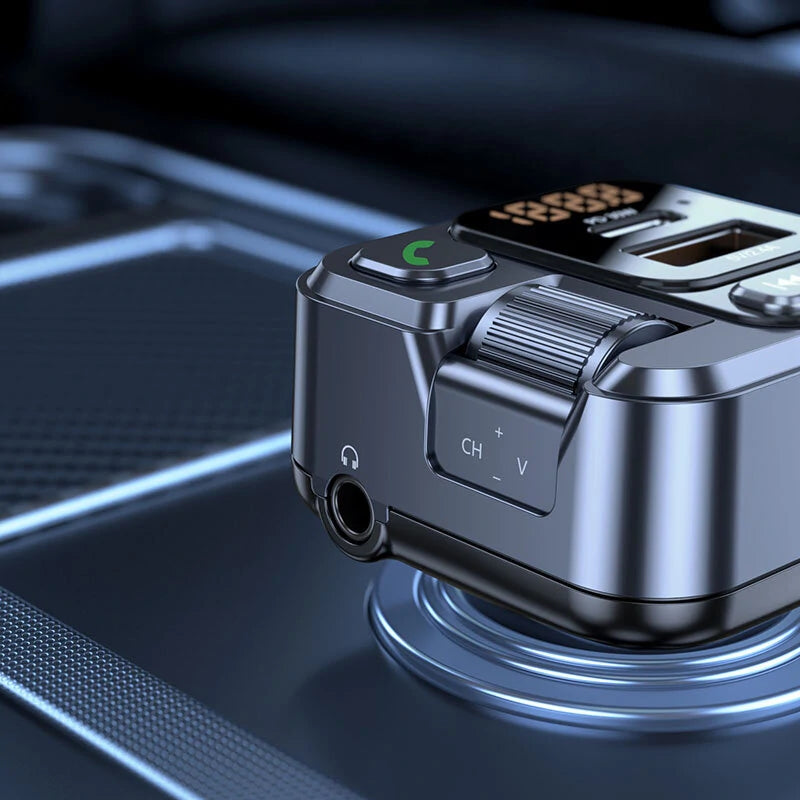 bluetooth 5.1 Car Receiver MP3 Play Car Multifunctional Music PD30W 5V/2.4A Handsfree With USB Charge Adapter