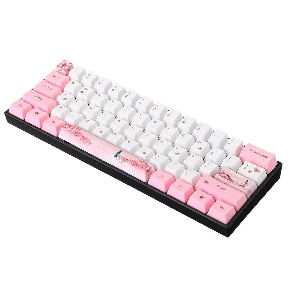 72 Keys Young Girl PBT Keycap Set OEM Profile Sublimation Custom Keycaps for Mechanical Keyboards