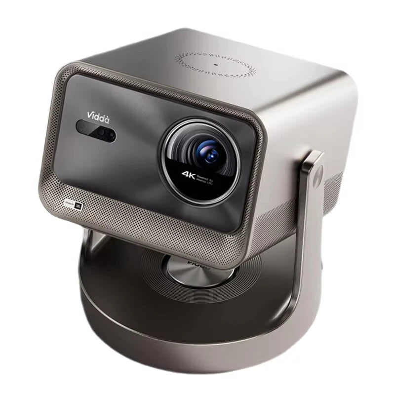 [EU/BR Direct English Version] Hisense Vidda C2 Ultra RGB Triple Color Lase 4K Projector 4G+128G HDR10+ Video 3D Beamer 3000 CVIA Lumens Optical Zoom 2.1 Channel Wi-Fi6 BT5.2 Home Theater with Subwoofer Video Player Cinema  With Free Gift Television Stick