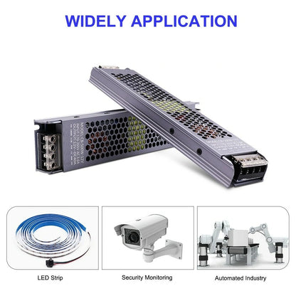 AC/DC 12V 24V Transformer 100W LED Driver Power Supply Super Thin A/D Converter for LED Strip Light Bulb