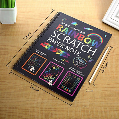 Funny Scratch Children Painting Notebook DIY Drawing Toy Big Blow Painting Children Educational Toys