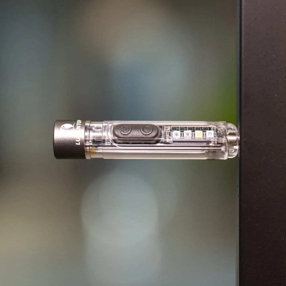 Lumintop Black Cat 400LM 90M LED Keychain Flashlight with Magnetic Base USB Rechargeable Super Bright Portable Mini Torch for Camping and Outdoor Activities