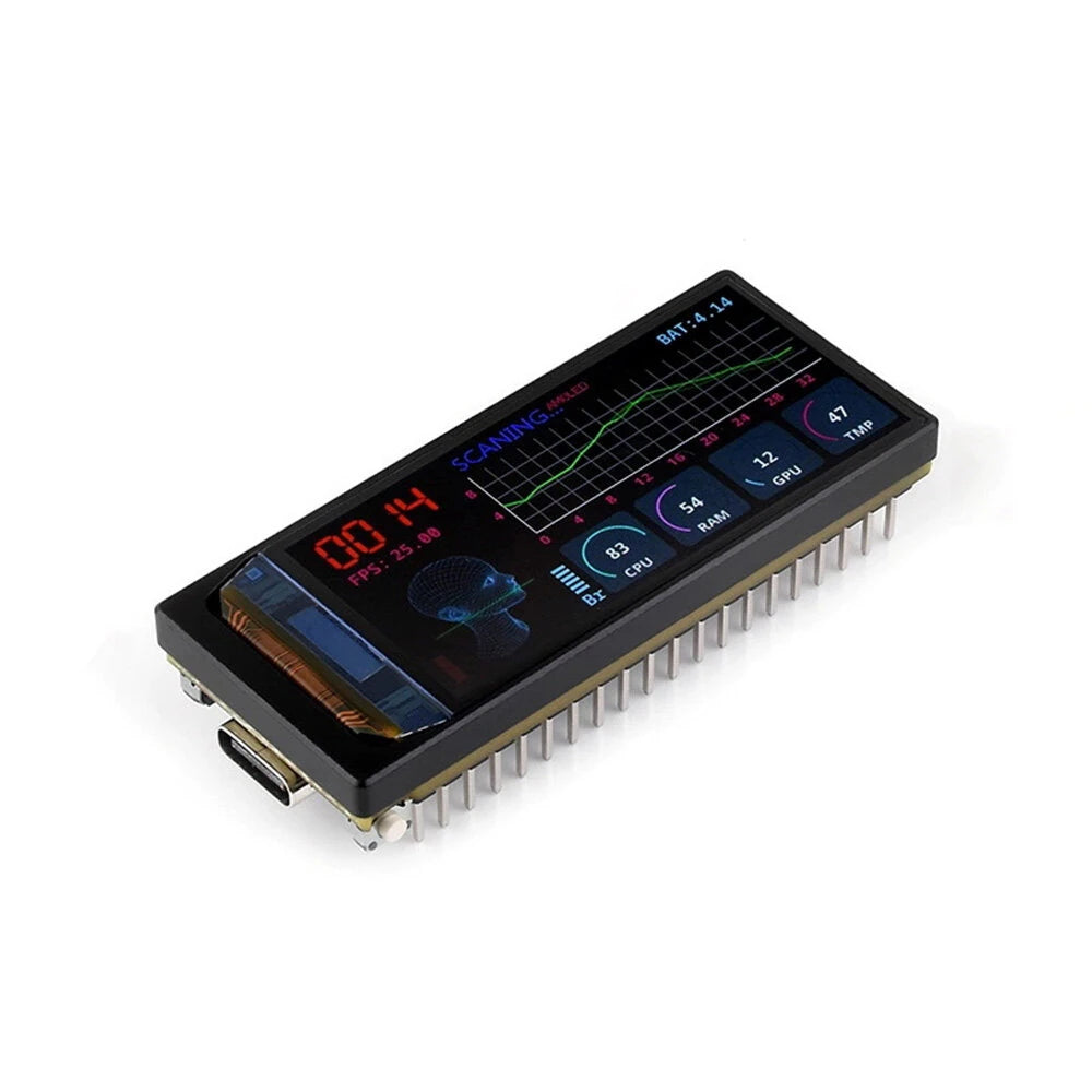 ESP32-S3 1.91inch AMOLED Display Development Board 240536 32-bit LX7 Dual-core Processor Accelerometer Gyroscope Sensor