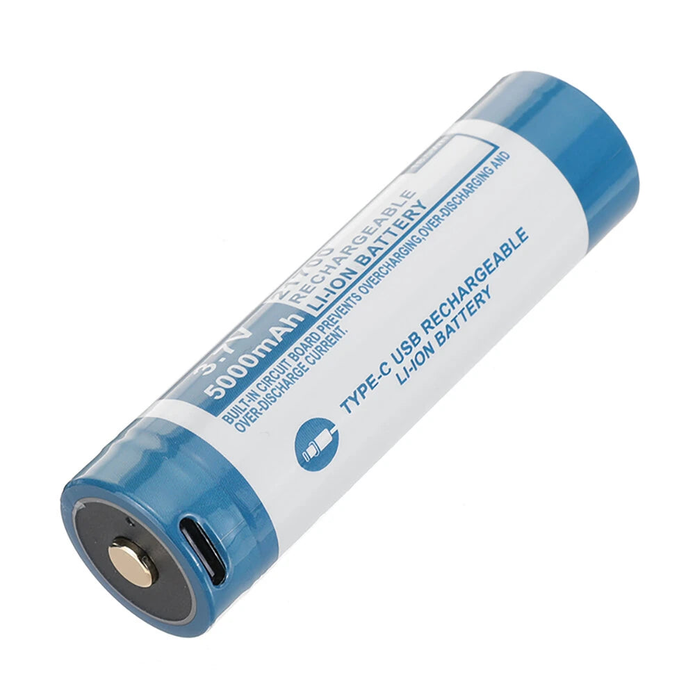 Astrolux C2150R Type-C Charging Port 21700 Battery 5000mAh 3.7V Rechargeable Li-ion Cell Pointed-top Deep Cycles High Drain Batteries For Flashlights RC Toys Home Tools