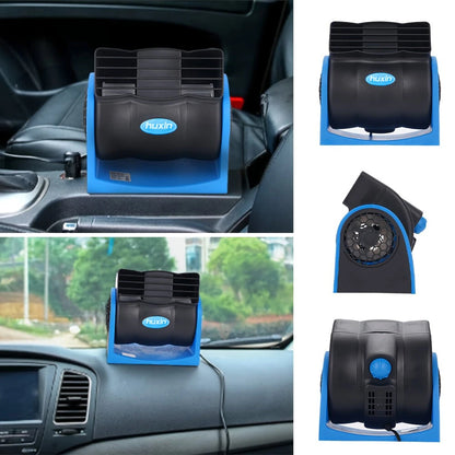 12V Universal Car Bladeless Air Conditioning Fan Car Silent Electric Fan Adjustable Speed Turbo Cooling Cooler Fan