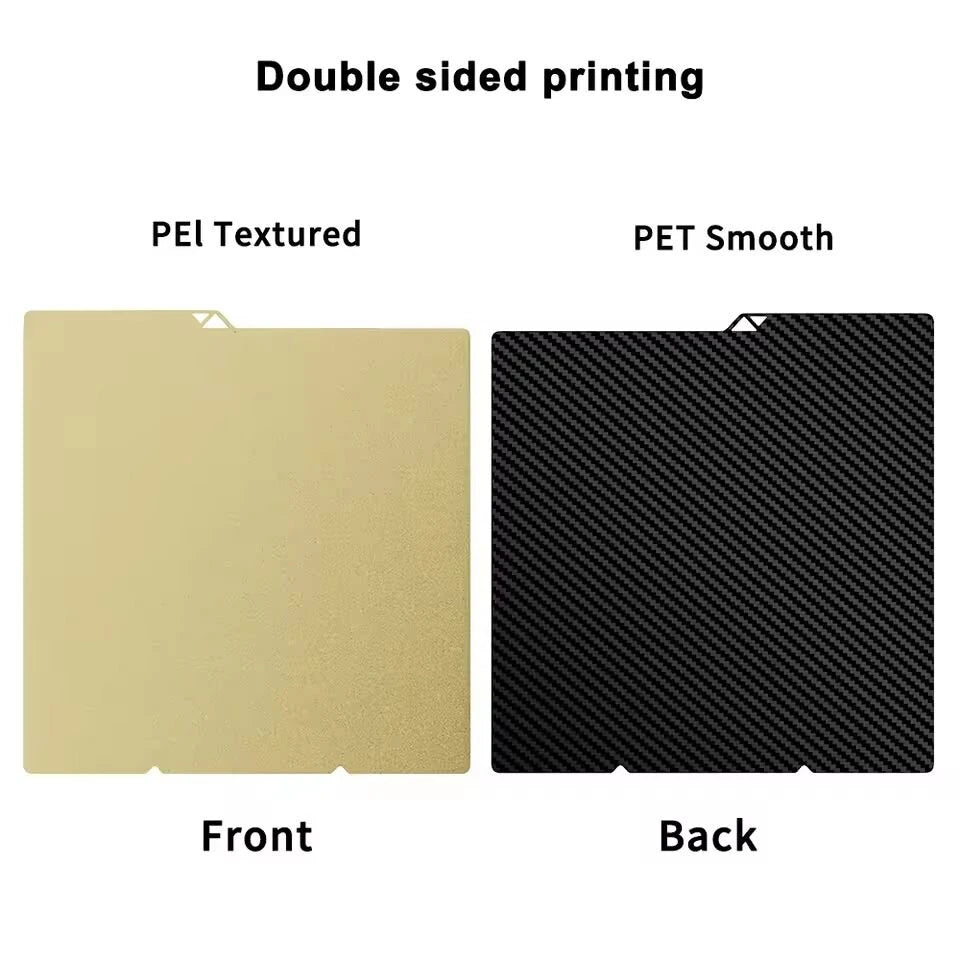 for Anycubic Kobra S1 Plate Pei Sheet 264x276mm Textured Kobra S1 Combo Build Plate Double Sided Peo Pet Pey Kobra S1C Bed