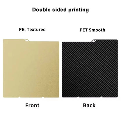 for Anycubic Kobra S1 Plate Pei Sheet 264x276mm Textured Kobra S1 Combo Build Plate Double Sided Peo Pet Pey Kobra S1C Bed