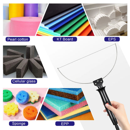 Electric Foam Cutter GOCHANGE Electric Cutting Machine Pen Tools Kit US Plug 100-240V /18W Styrofoam Cutting Pen with Electronic Voltage Transformer Adaptor For Foam Cutting, Holes Digging, Details Handling
