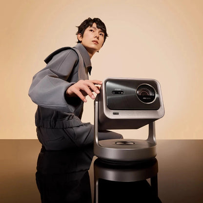 [EU/BR Direct English Version] Hisense Vidda C2 Ultra RGB Triple Color Lase 4K Projector 4G+128G HDR10+ Video 3D Beamer 3000 CVIA Lumens Optical Zoom 2.1 Channel Wi-Fi6 BT5.2 Home Theater with Subwoofer Video Player Cinema  With Free Gift Television Stick