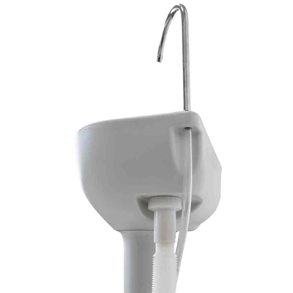 [EU Direct] CALTER 19L Portable Camping Sink Water Tank Outdoor Basin Stand with Towel Holder Soap Dispenser Hand Wash Foot Operated Free Standing Units for Indoor Events, Gatherings Sink Hand Wash Sink Portable for Garden Outdoor Events, C-CHEM-SINK