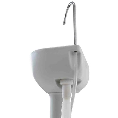 [EU Direct] CALTER 19L Portable Camping Sink Water Tank Outdoor Basin Stand with Towel Holder Soap Dispenser Hand Wash Foot Operated Free Standing Units for Indoor Events, Gatherings Sink Hand Wash Sink Portable for Garden Outdoor Events, C-CHEM-SINK